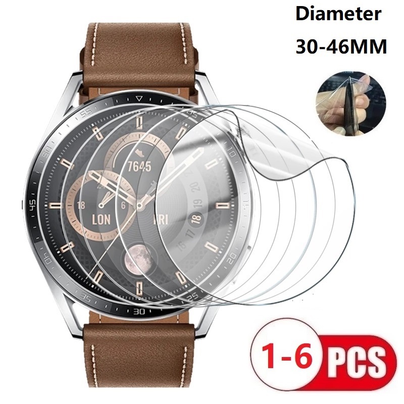 Motorola Smartwatch Accessories - Evrensel Koruyucu Yumuşak Film Yuvarlak Saat