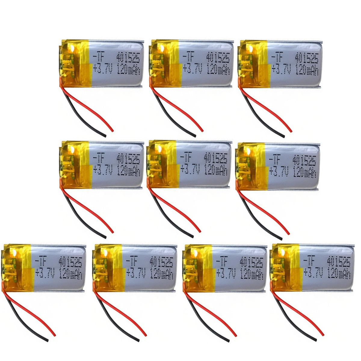 Smartwatch Headset - 10 adet 3.7V 120mAh 401525 lityum