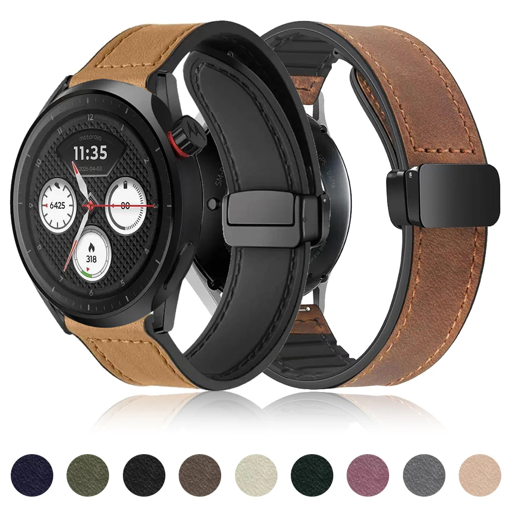 Motorola Smartwatch Accessories - Yumuşak Deri Kayış Motorola Moto İzle