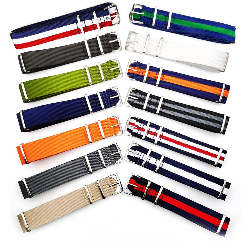 Nylon Nato Strap - Kanvas Bant Naylon saat kayışı Saat