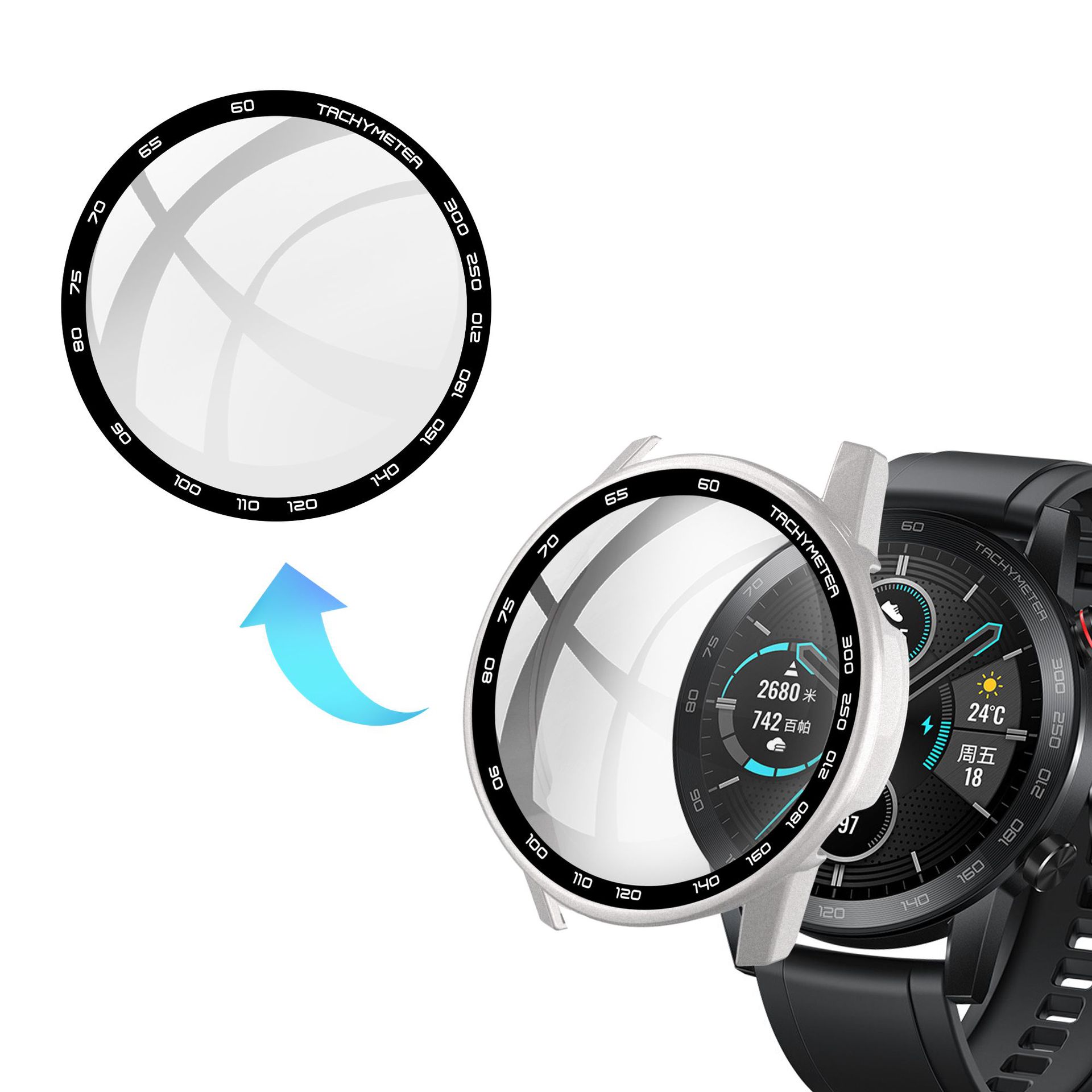 Sert kenar cam ekran koruyucu  - Motorola Smartwatch Accessories incelemesi ve fiyatı