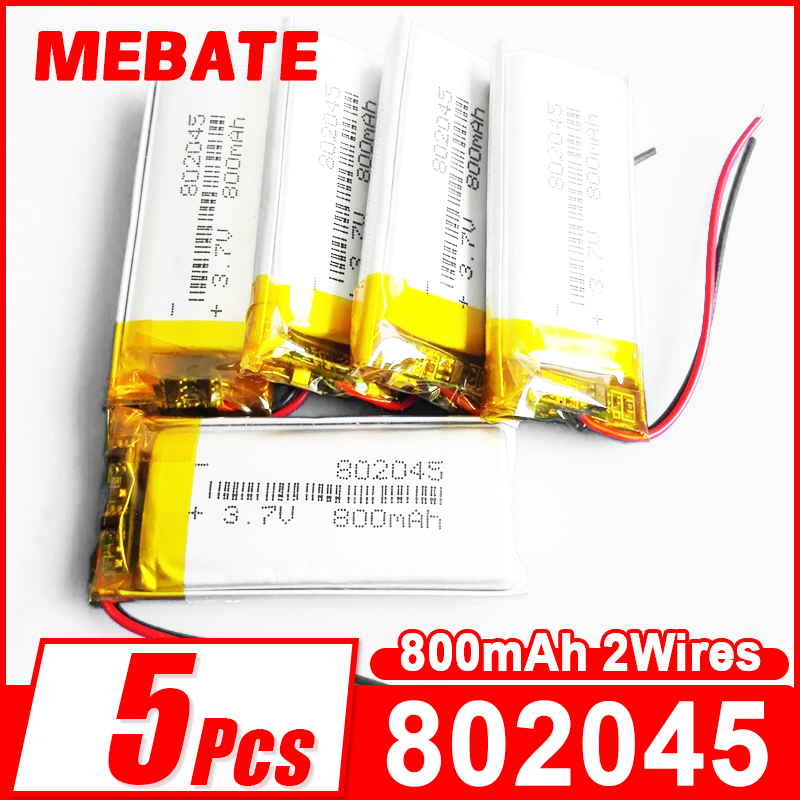 5 adet 3.7V 800mAh 802045 şarj - Smartwatch Headset incelemesi ve fiyatı