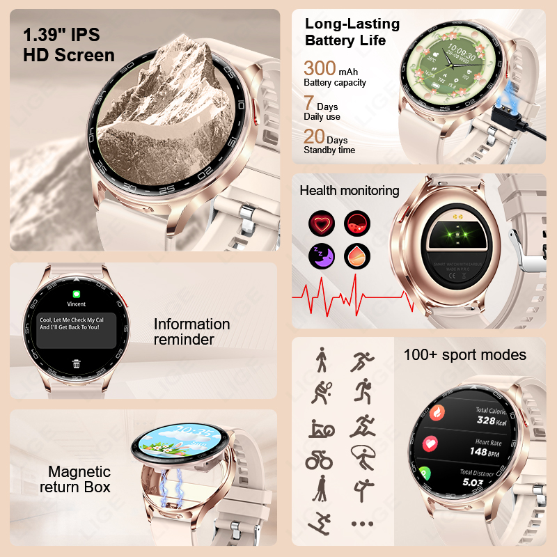 LIGE 2 In 1 TWS Kulaklık akıll - Smartwatch Headset incelemesi ve fiyatı