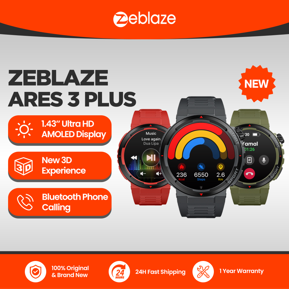 Yeni Zeblaze Ares 3 Plus 1.43  - Smartwatch X incelemesi ve fiyatı