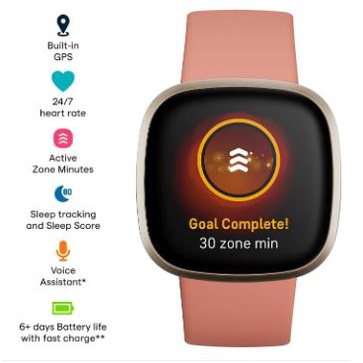 Fitbit Versa 3 Motivasyonel Sa - Smartwatch X incelemesi ve fiyatı