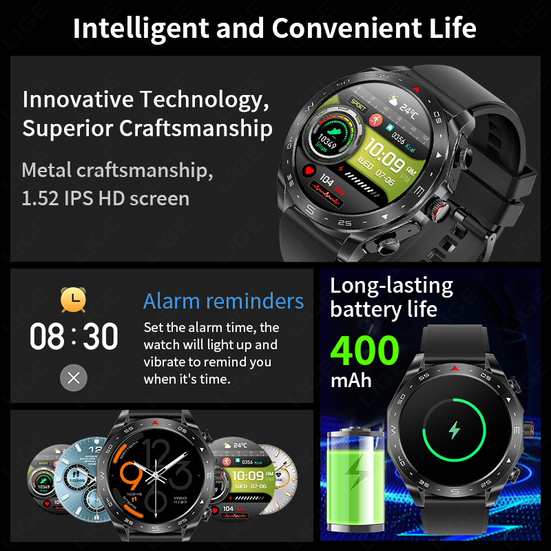 Kulakiçi ile LIGE Bluetooth ku - Smartwatch Headset incelemesi ve fiyatı