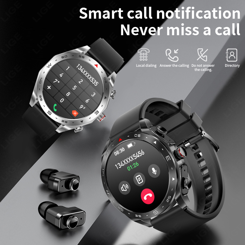 Kulakiçi ile LIGE Bluetooth ku - Smartwatch Headset incelemesi ve fiyatı